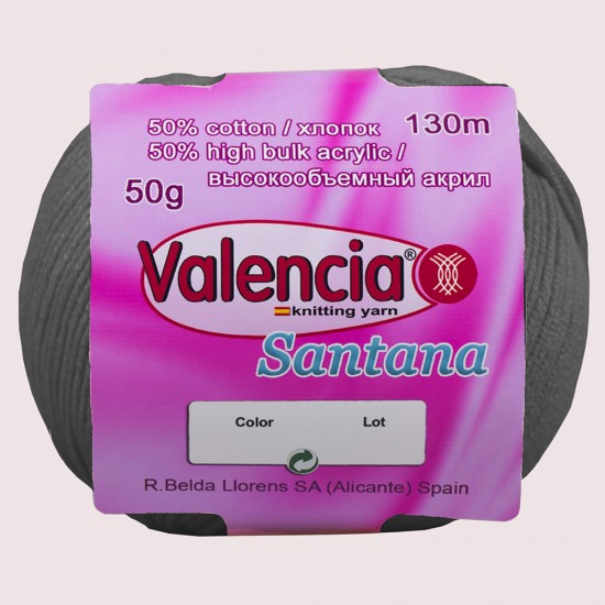 Демисезонная пряжа с хлопком Valencia Santana 002