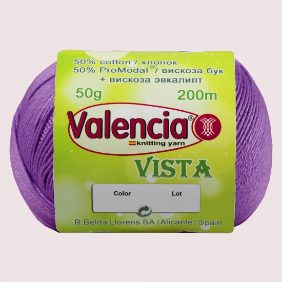 Мерсеризованный хлопок с вискозой Valencia Vista 561